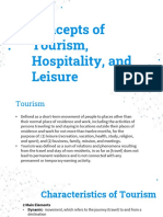 Lesson 1 Concepts of Hospitality Tourism and Leisure PDF