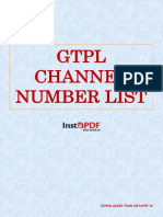 GTPL - Channel Mumber List