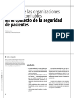 01 La Teoría de Las Organizaciones Altamente Confiables en El Contexto de La Seguridad de Pacientes