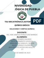 Soluciones y Cinética Química 1