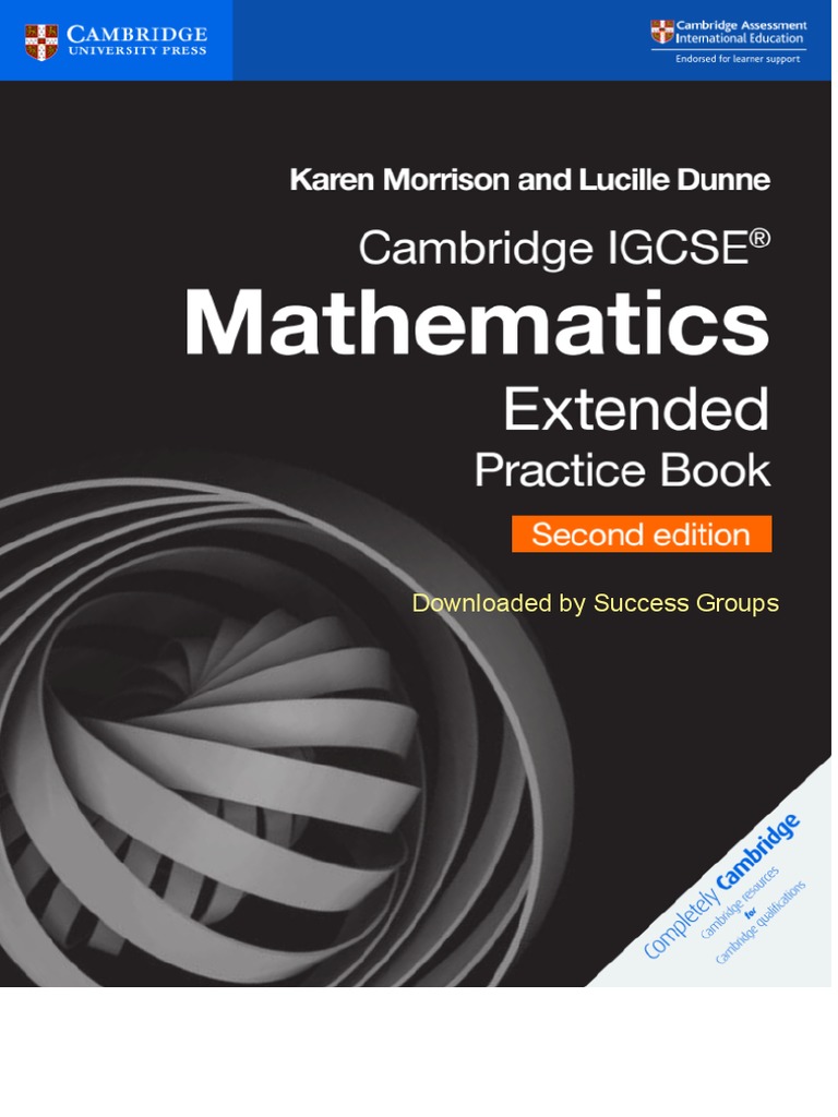 Cambridge igcse mathematics coursebook core and extended practice pdf pdf