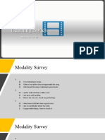 Modality Survey Slide