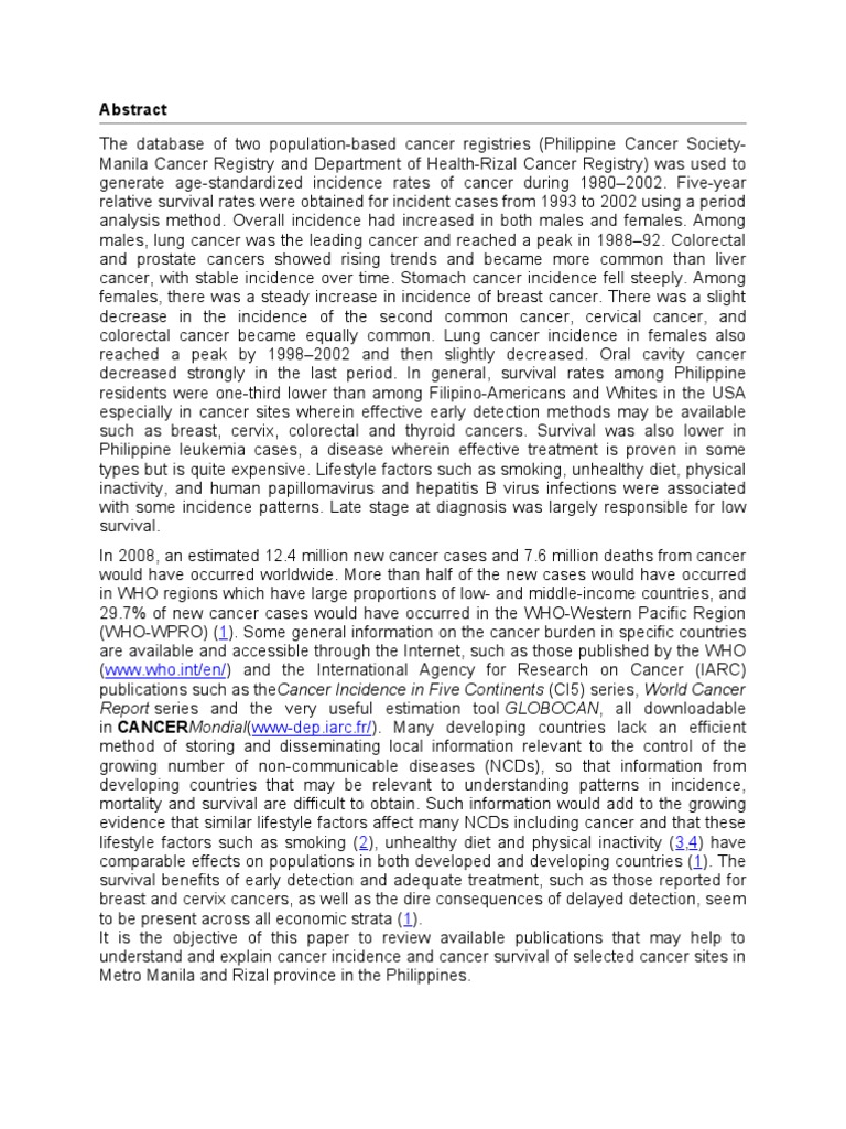 Cancer Articles | PDF | Cancer | Cervical Cancer