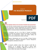 Lesson 3 The Research Problem (Rev)