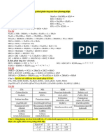 I. Đại Cương Vô Cơ: a. Thăng bằng electron