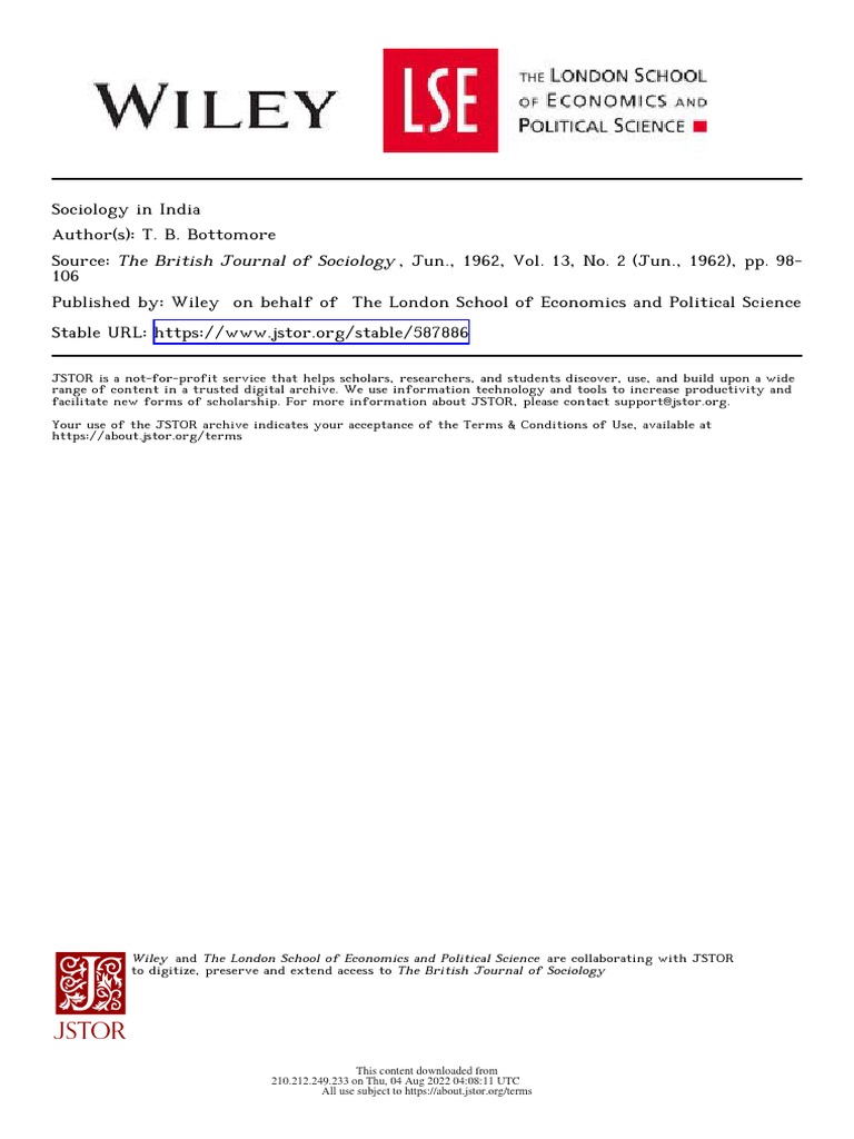 Phd In Sociology In India