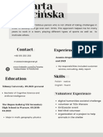 Grey Minimalist Monochrome Graphic Designer CV Resume