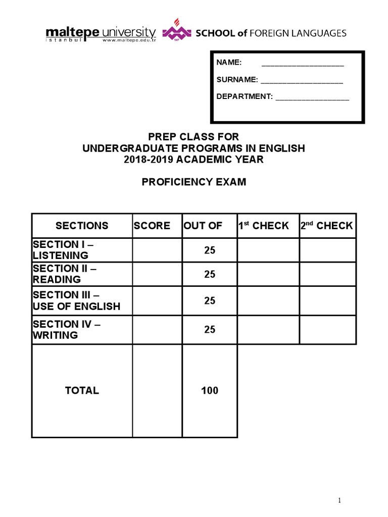 14082018091437055-Proficiency Answer Key | PDF