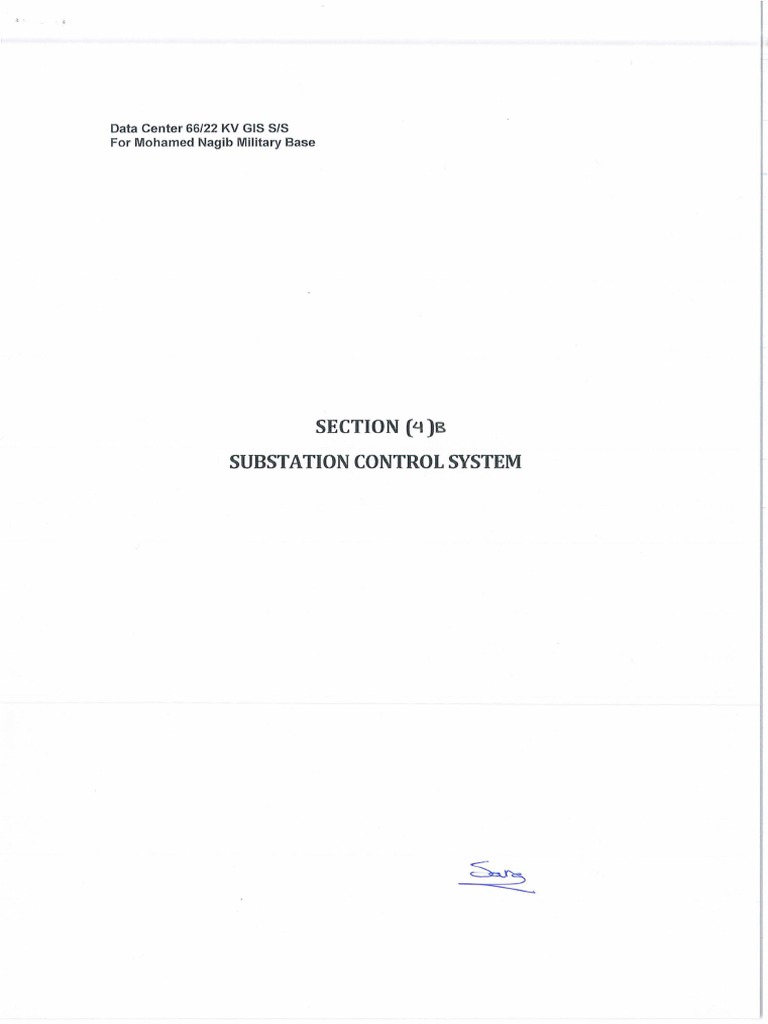 Section (4B) - SCS PDF | PDF | Electrical Substation | Scada