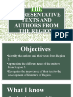Module 2 The Represebtative Texts and Authors From The Region