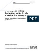 BS 4954-1 1973 Methods For Testing and Rating Induction Units For Air Distribution Systems - Part