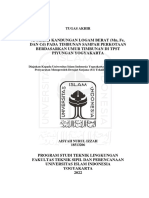 Analisis Kandungan Logam Berat (MN, Fe, Dan CD) Pada Timbunan Sampah Perkotaan Berdasarkan Umur Timbunan Di TPST Piyungan Yogyakarta