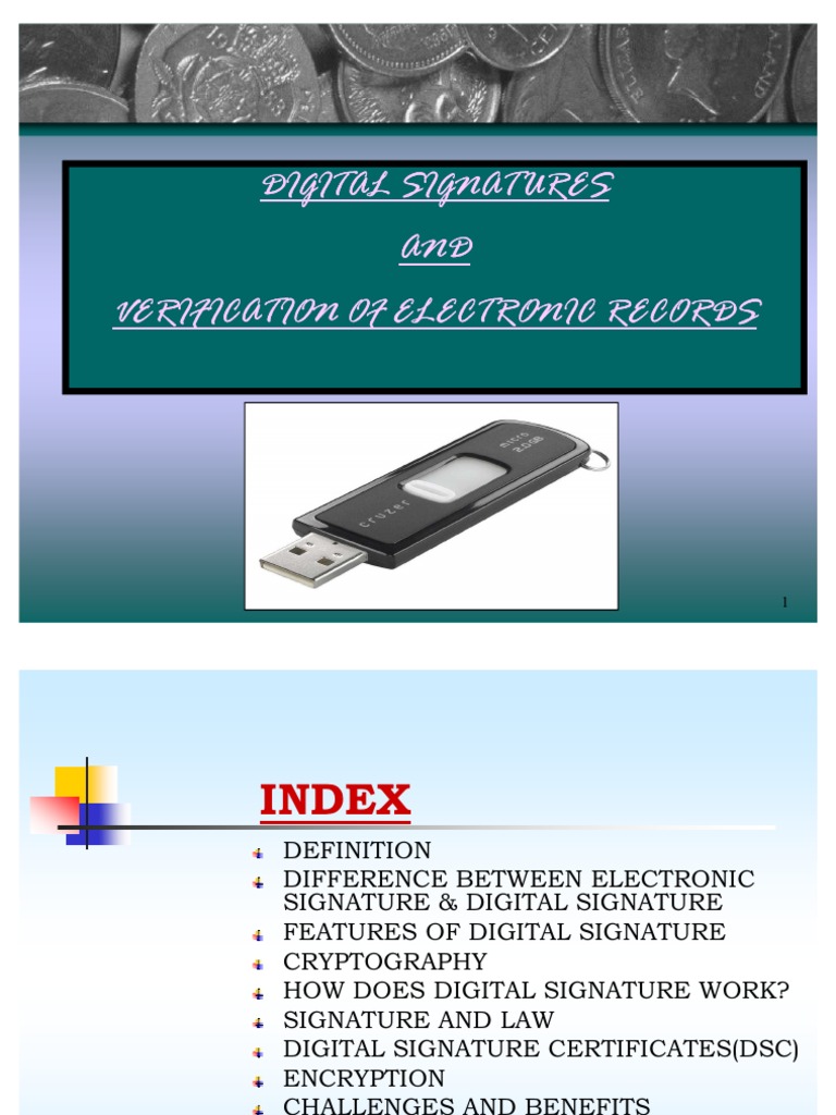 22 Itt Project On Digital Signatures | PDF