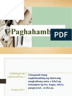 Paghahambing