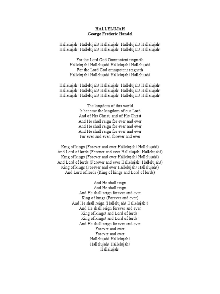 HALLELUJAH PDF