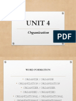 Unit 4 - Organization