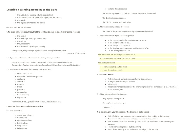describe-a-painting-according-to-the-plan-pdf-paintings