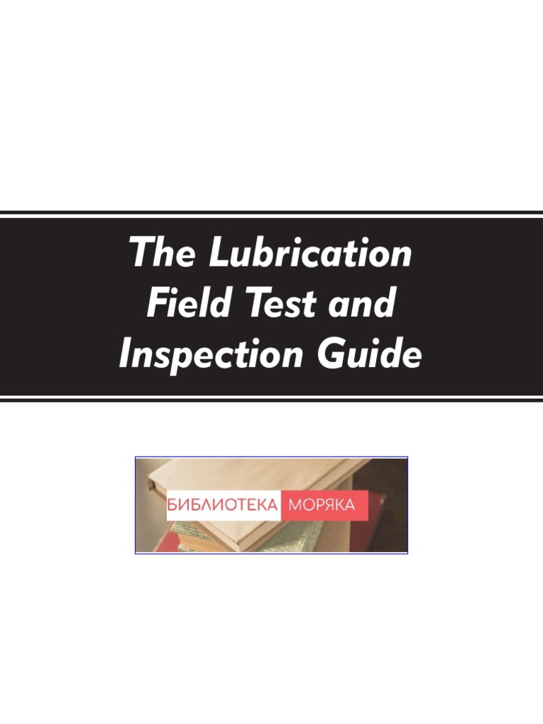 Lube Oil Analysis and Inspection Guide PDF Wear Odor