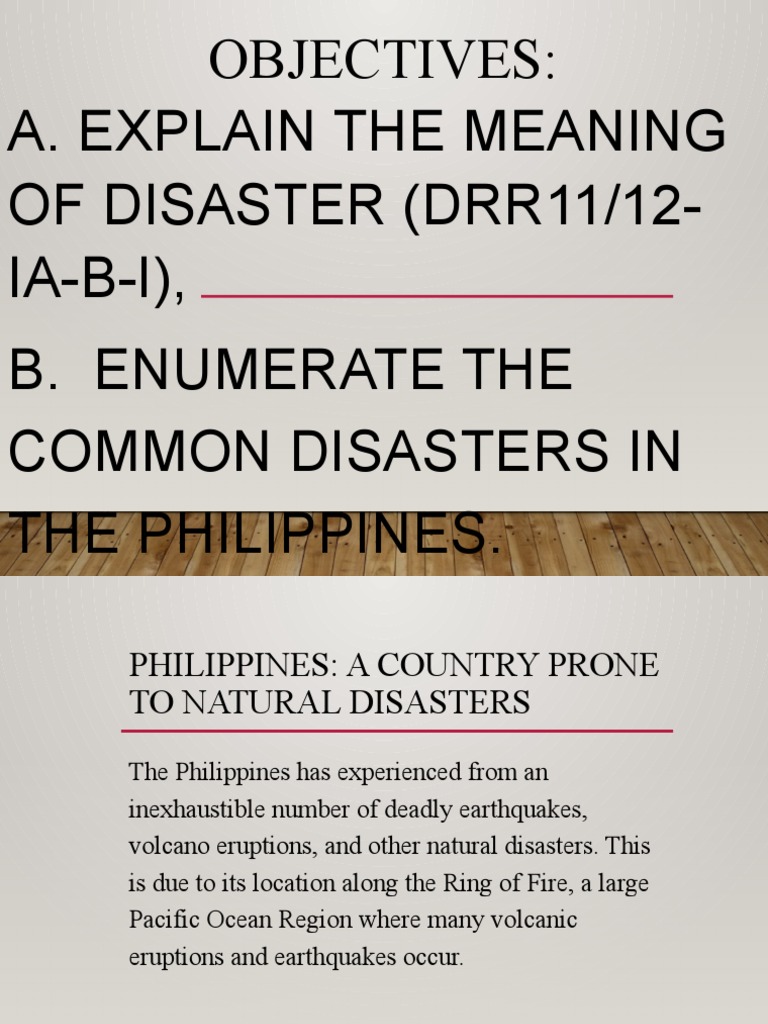Understanding Disasters in the Philippines | PDF | Natural Disasters ...