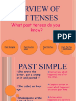 Overview of past tenses