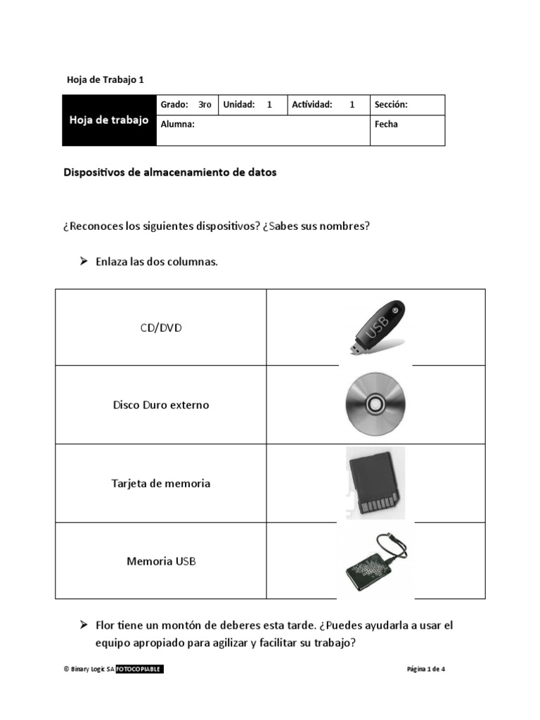 Hoja de Trabajo1 | PDF | Almacenamiento de datos de la computadora ...