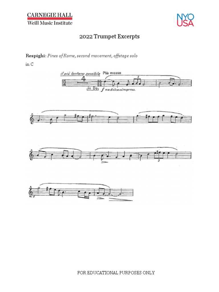 Trumpet Excerpts PDF PDF