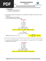 Assignment 1-Ship Displacement and Form Ratios