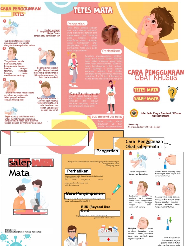 Cara Penggunaan Obat Salep Mata Secara Aman dan Benar | PDF