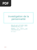 Investigation de La Personnalite-Dino