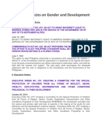 Laws and Policies On GAD PDF