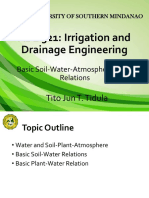 University of Southern Mindanao Irrigation and Drainage Engineering Course
