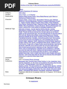 Crimson Rivers PDF