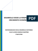 Desarrollo Desde La Perspectiva Del Crecimiento Económico