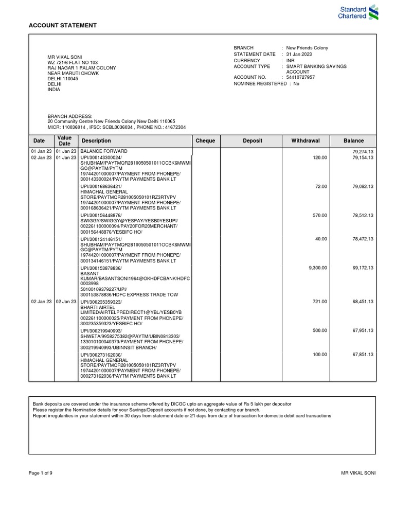 January Stancy | PDF | Banks | Payments