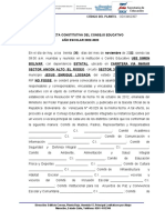 Acta constitutiva consejo educativo