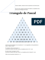 Binomio de Newton a polinomio usando triángulo de Pascal