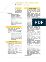 Notes - Human Org, Cells, Tissues PDF