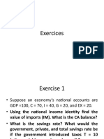 Exercises - National Accounts, Current Account, Balance of Payments