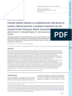 Chronic Kidney Disease As Cardiovascular Risk Factor in Routine Clinical Practice A Position Statement by The Council of The European Renal Association