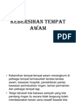 KEBERSIHAN TEMPAT AWAM