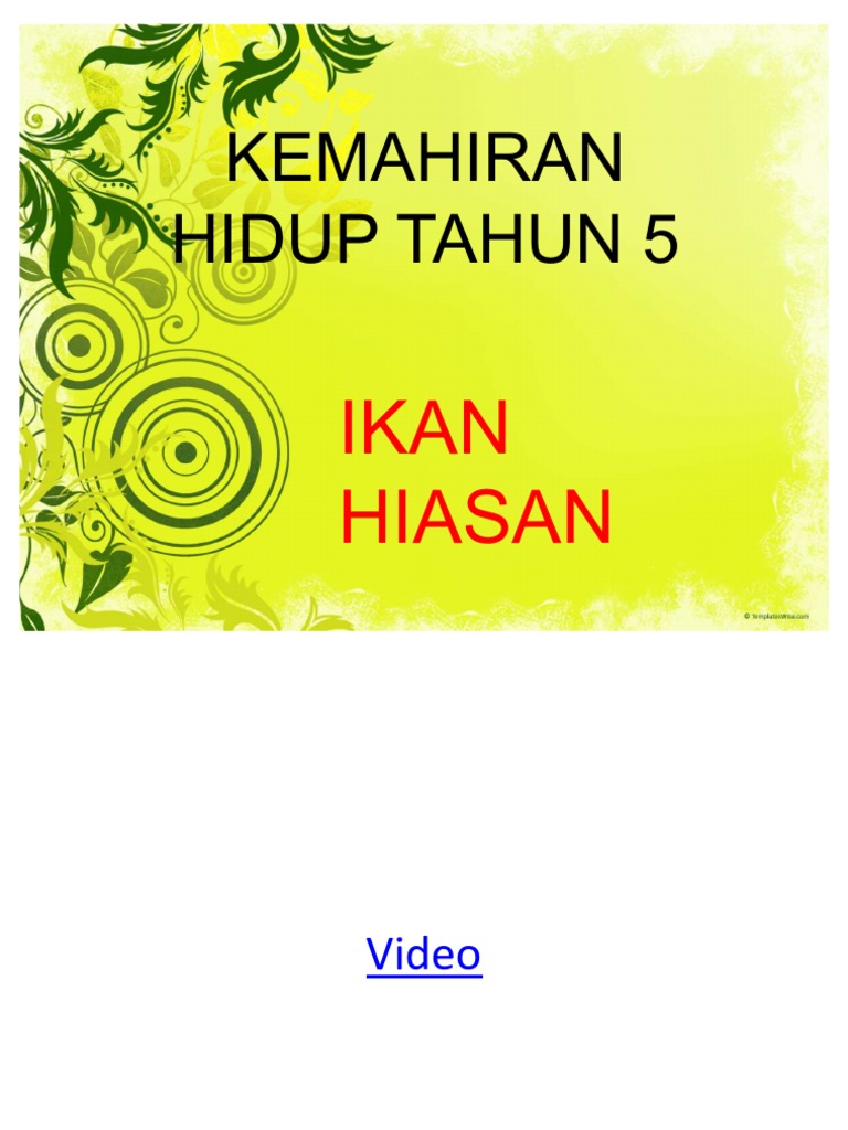 Ikan hiasan thn 5