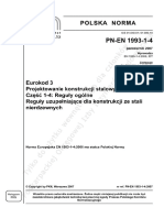 (EC3) PN-EN-1993-1-4 Reguły Ogólne. Reguły Uzupełniające Dla Konstrukcji Ze Stali Nierdzewnych.