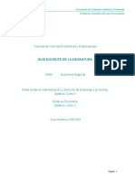 Guía Docente de La Asignatura: Facultad de Ciencias Económicas y Empresariales