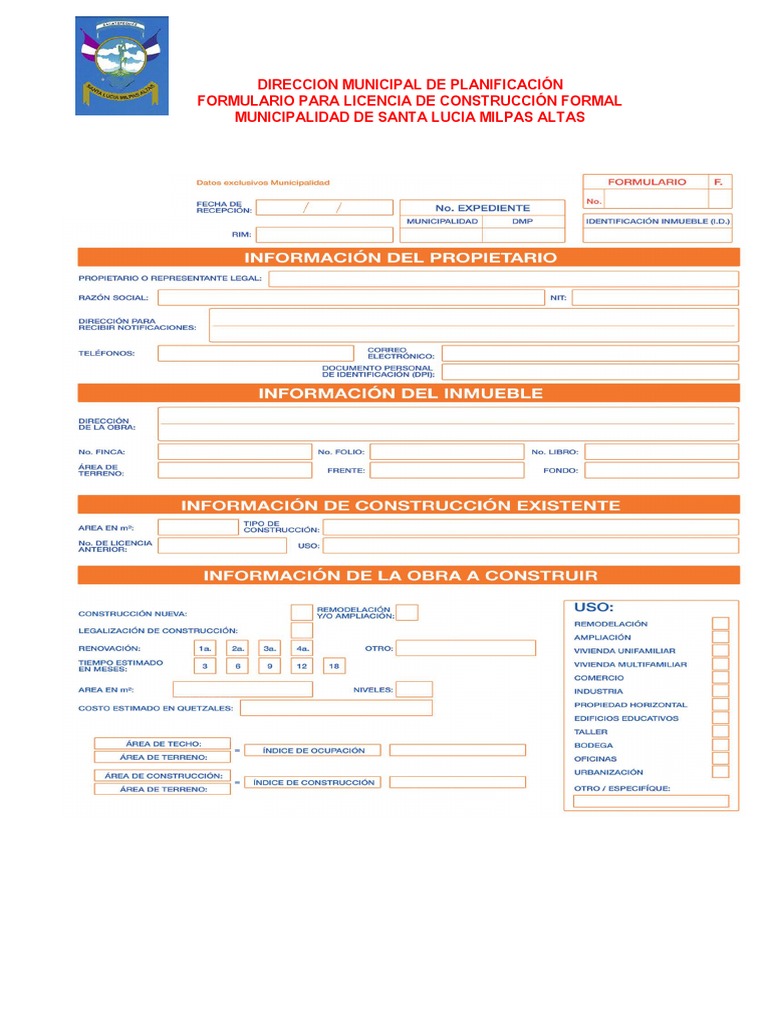 Solicitud de Licencia de Construcción | PDF