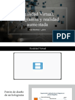 Realidad Virtual, Hologramas y Realidad Aumentada