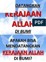 Mendatangkan Kerajaan Allah