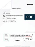 Autoevaluaciones psicología evaluación UGR