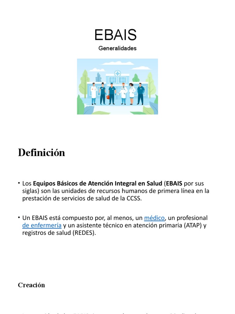 EBAIS - Primer Parte | PDF