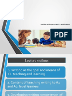 Teaching Writing To A1 and A2 Level Learners