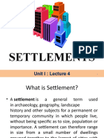 Lecture 4 Settlements